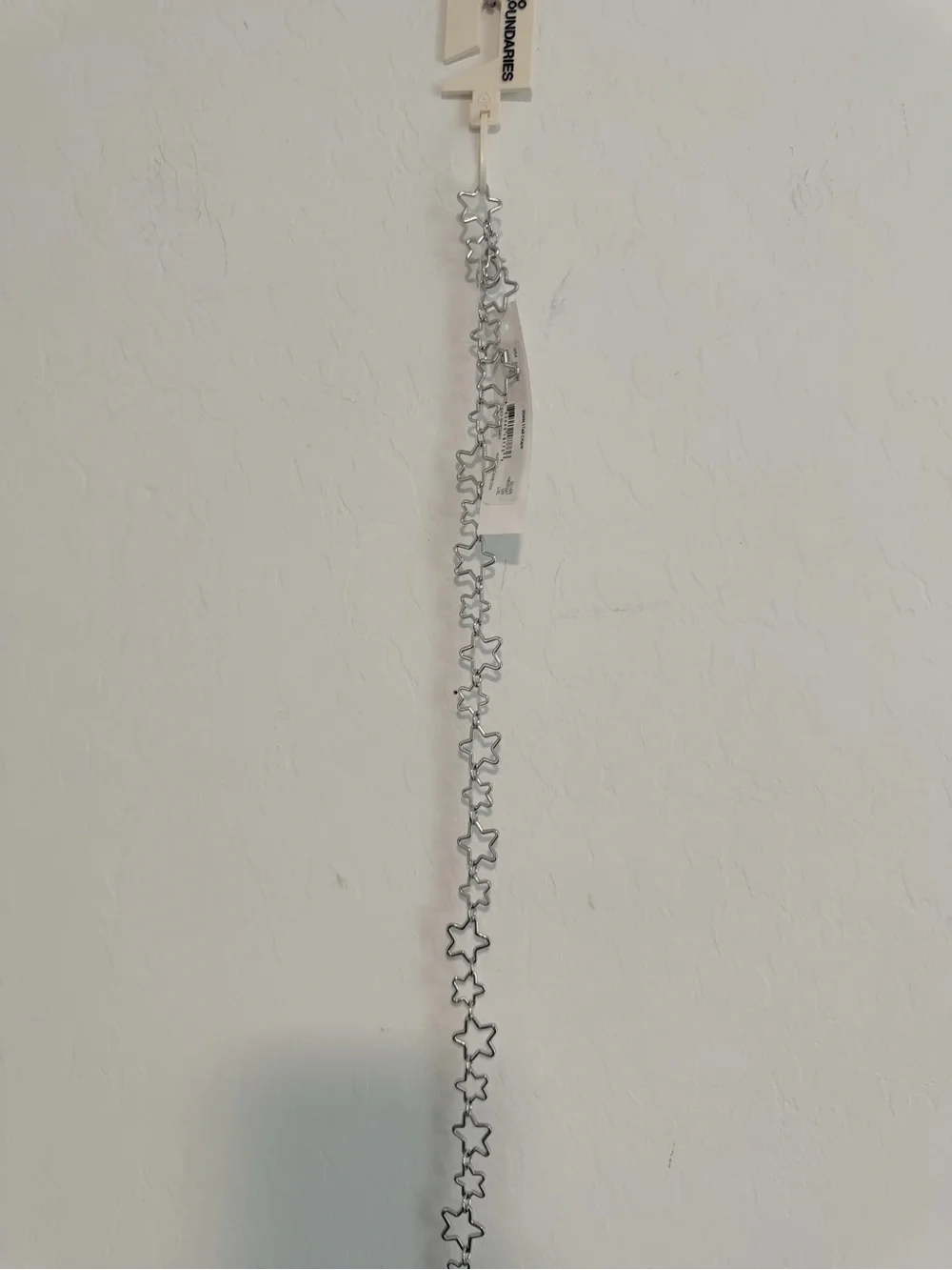 No Boundaries Silver Star Link Chain Belt